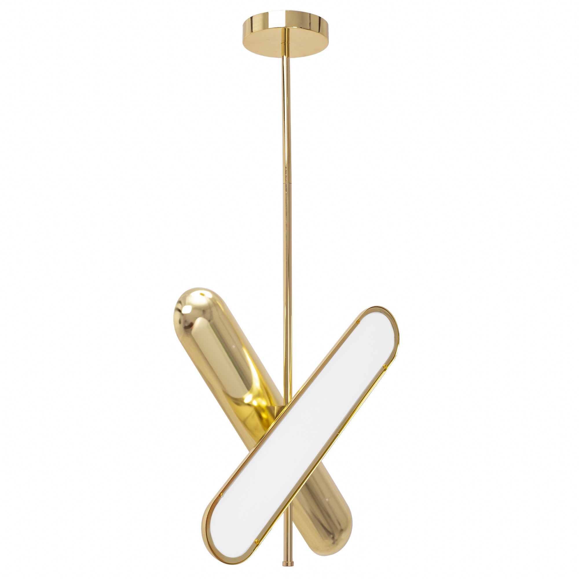 Lampa Sufitowa Wisząca LED APP832-CP Złota  3