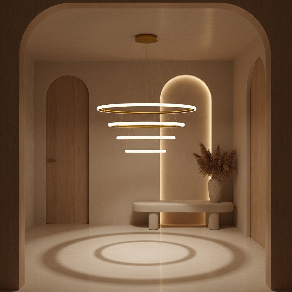 Lampa Wisząca Led Lhj009-cp4 Złota  3