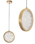 Lampa Wisząca Kryształowa Led G089-1cp Złota  1