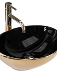 Umywalka nablatowa Rea Sofia in Black Gold