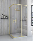 Kabina prysznicowa Rea City 80x80 Złota Szczotkowana