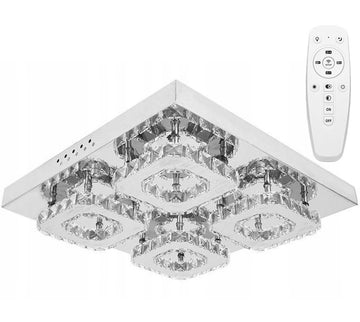 LAMPA KRYSZTAŁOWA PLAFON APP401-C