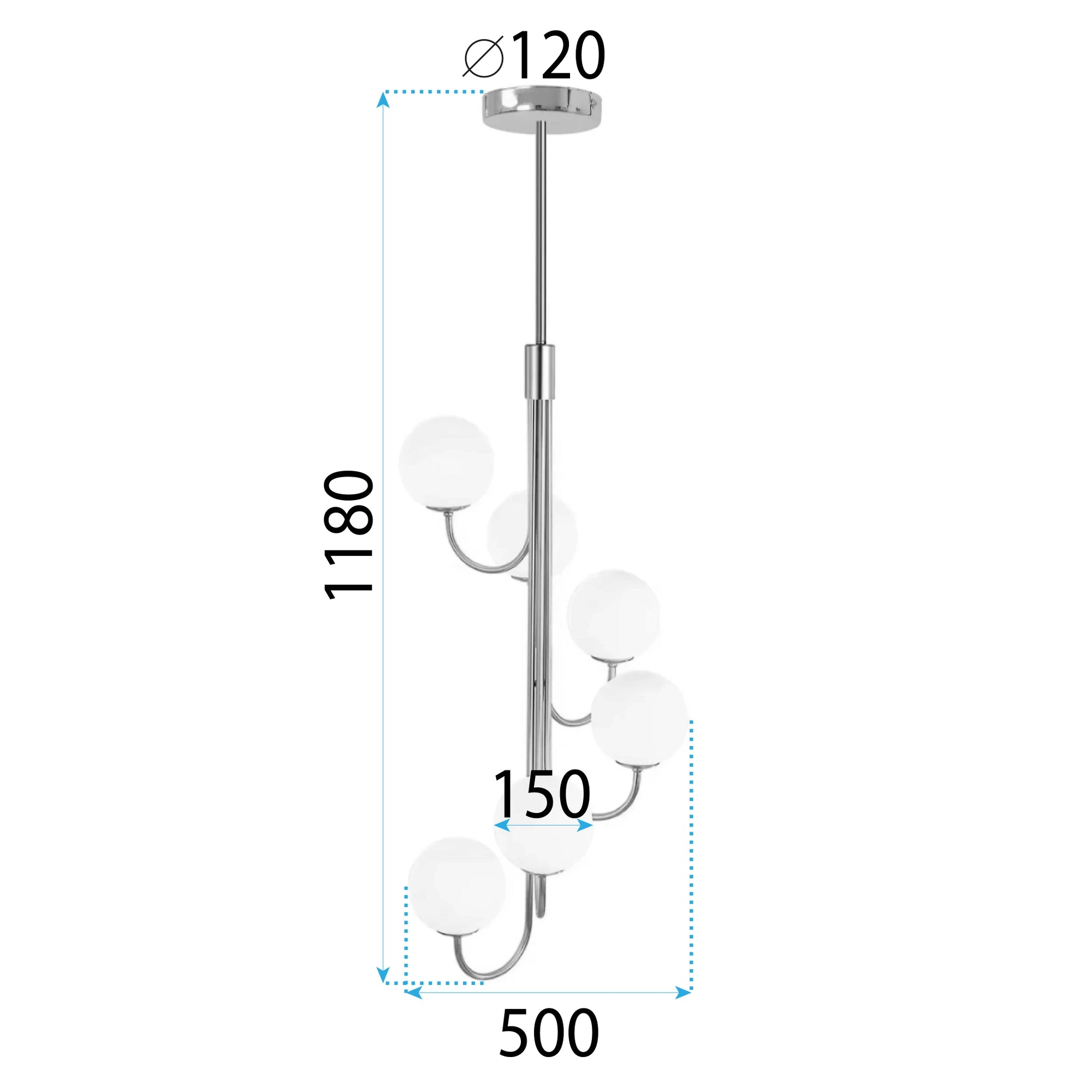 Lampa Sufitowa Wisząca Gold APP1585-6CP  8