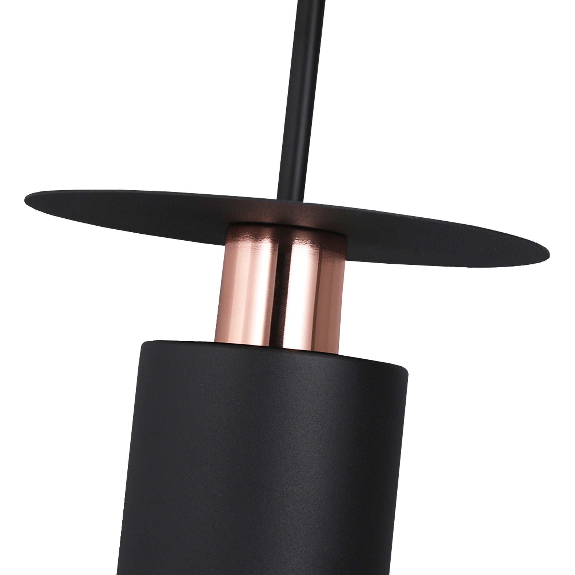 Lampa Wisząca APP1145-1CP Czarna Różowe Złoto  3
