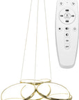 Lampa sufitowa nowoczesna LED + PILOT APP794-CP Flat  Złota  1