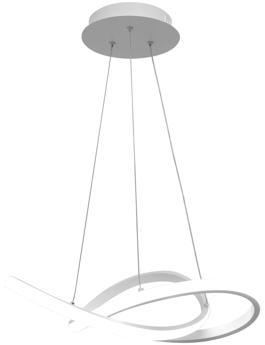 Lampa Sufitowa Wisząca Ring Nowoczesna LED + Pilot APP392-CP Biała