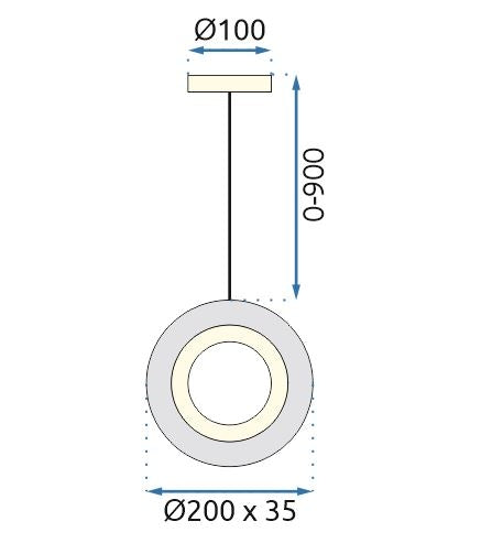 Lampa Wisząca Kryształowa Led G119-1cp Złota  8