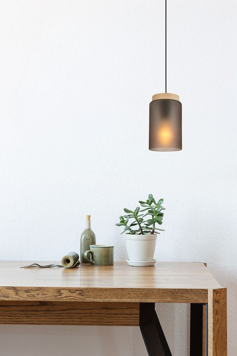 Lampa Sufitowa Wisząca APP1810-1CP Frosted Grey  7