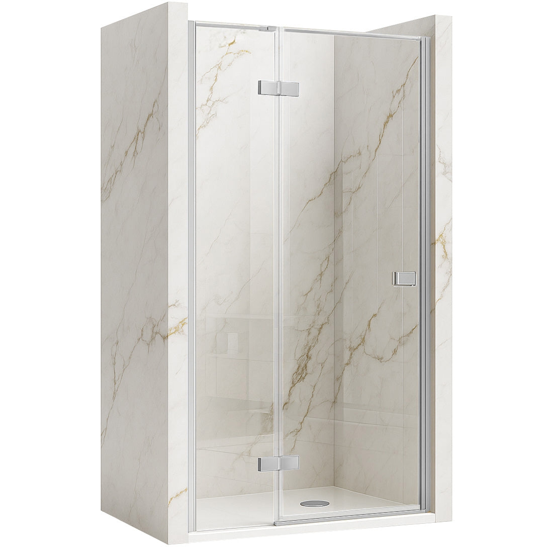Drzwi prysznicowe Rea Atlas 120 Chrome prawe 1