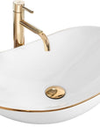 Umywalka nablatowa Rea Royal Gold Edge