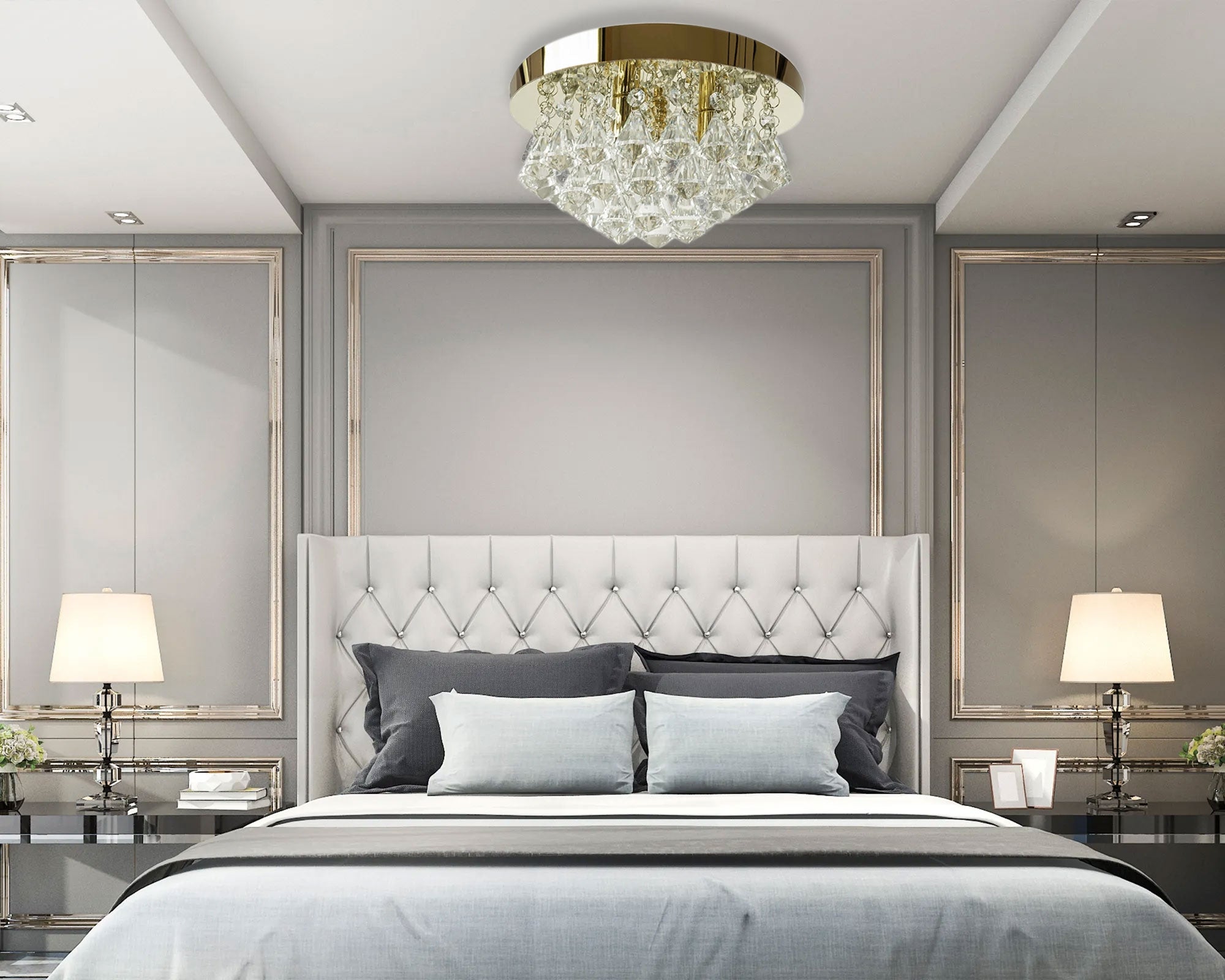 Lampa Kryształowa Plafon APP1655-3CP  3