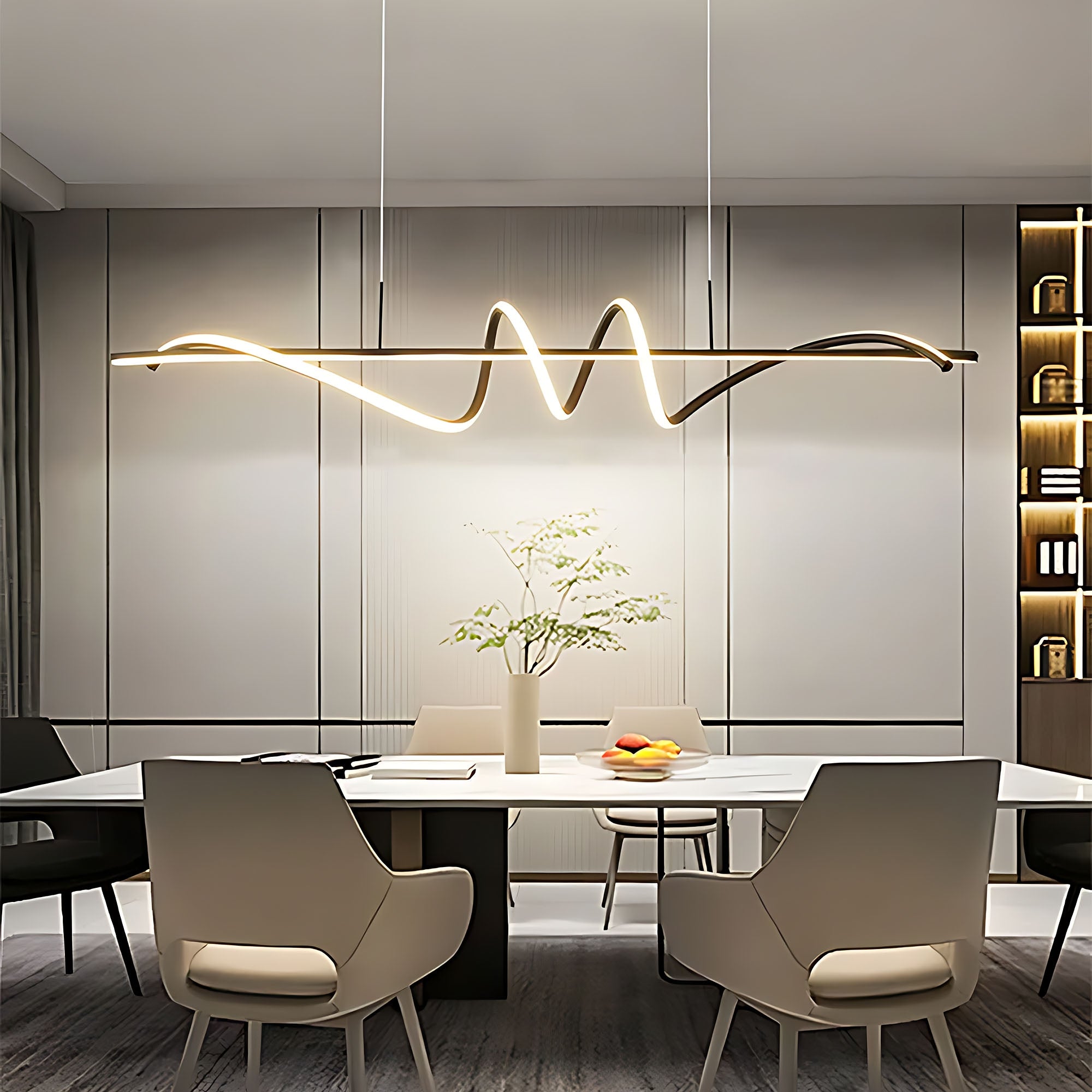 Lampa Wisząca Led Lhj023-cp 120 Cm Czarna  3