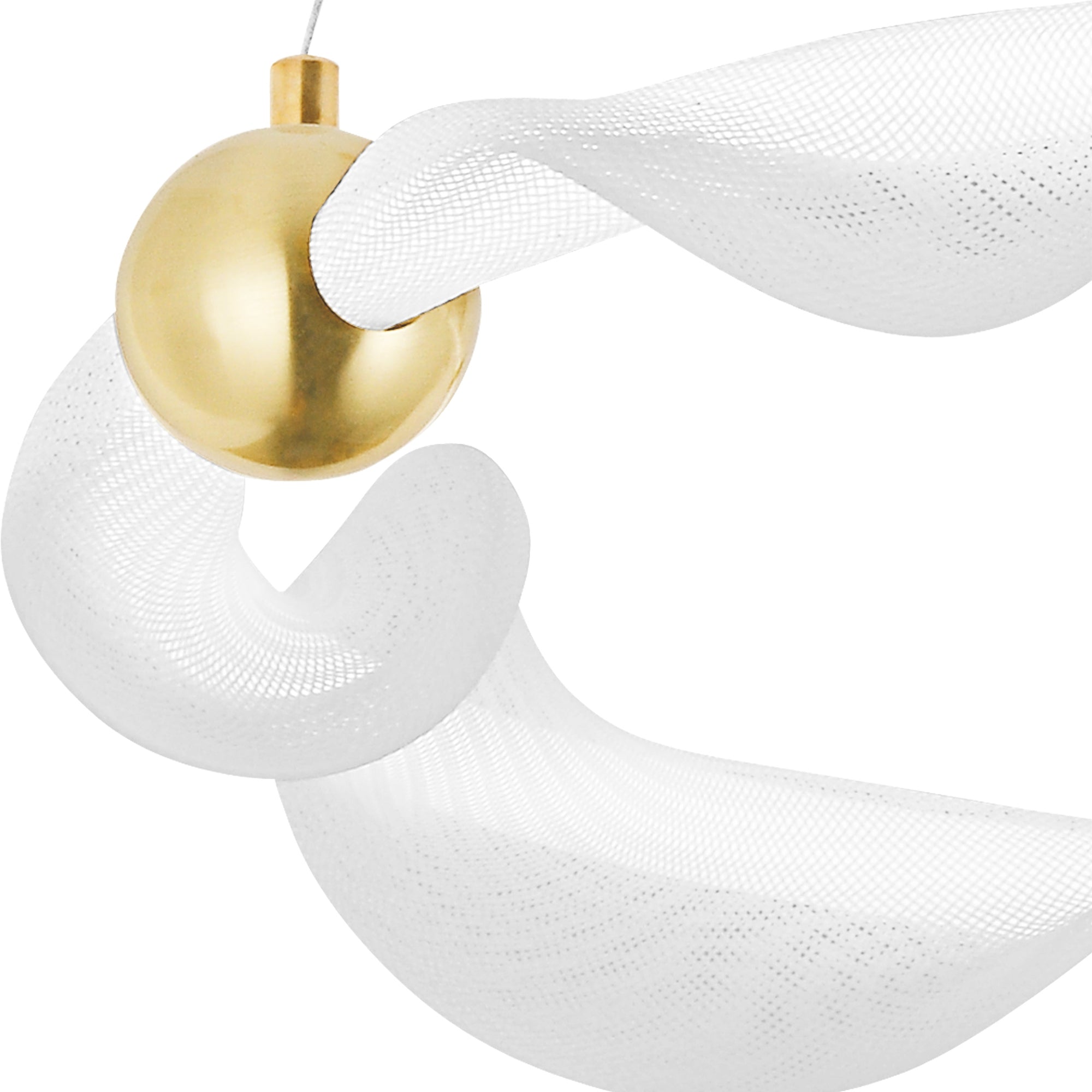 Lampa Wisząca Led G010-cp Biały/złoty  5