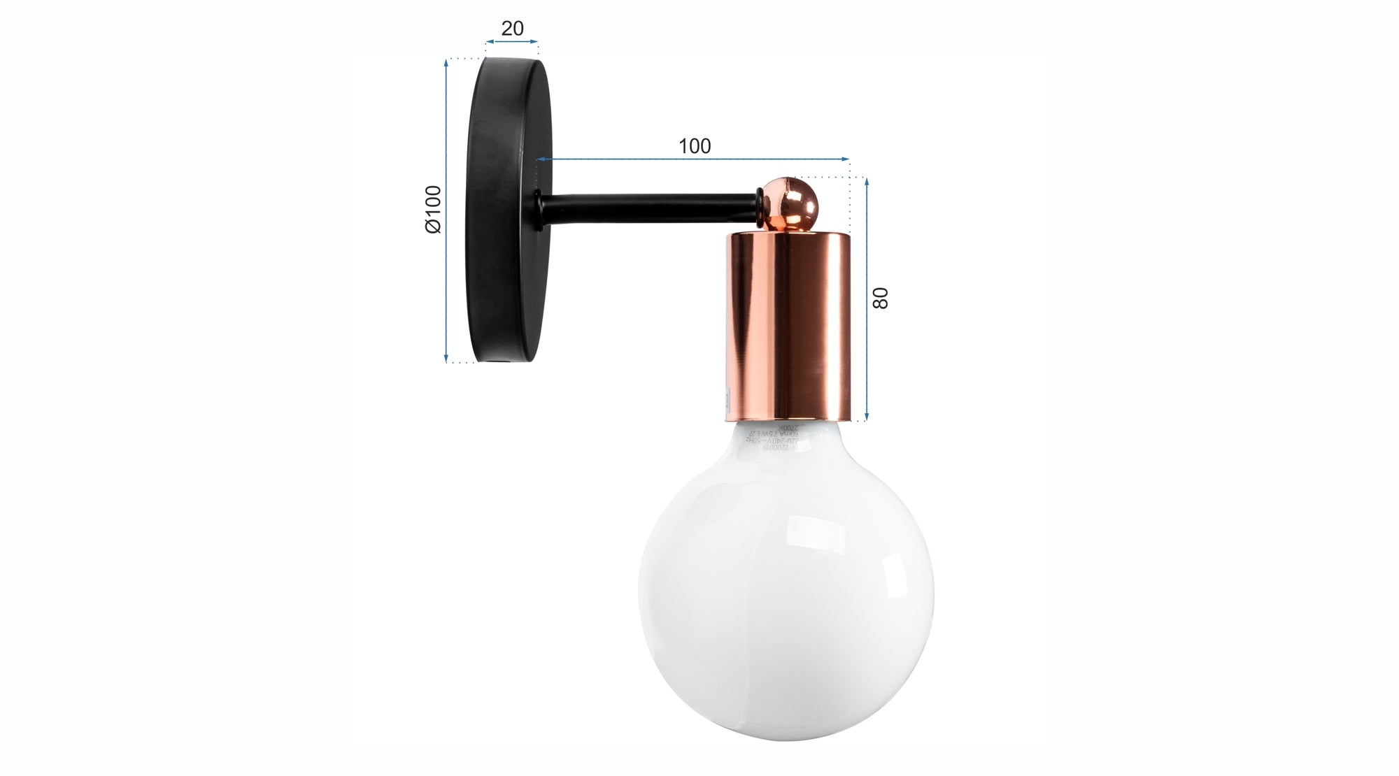Lampa Kinkiet Ścienny Metalowy  392205 Czarny Mat  4