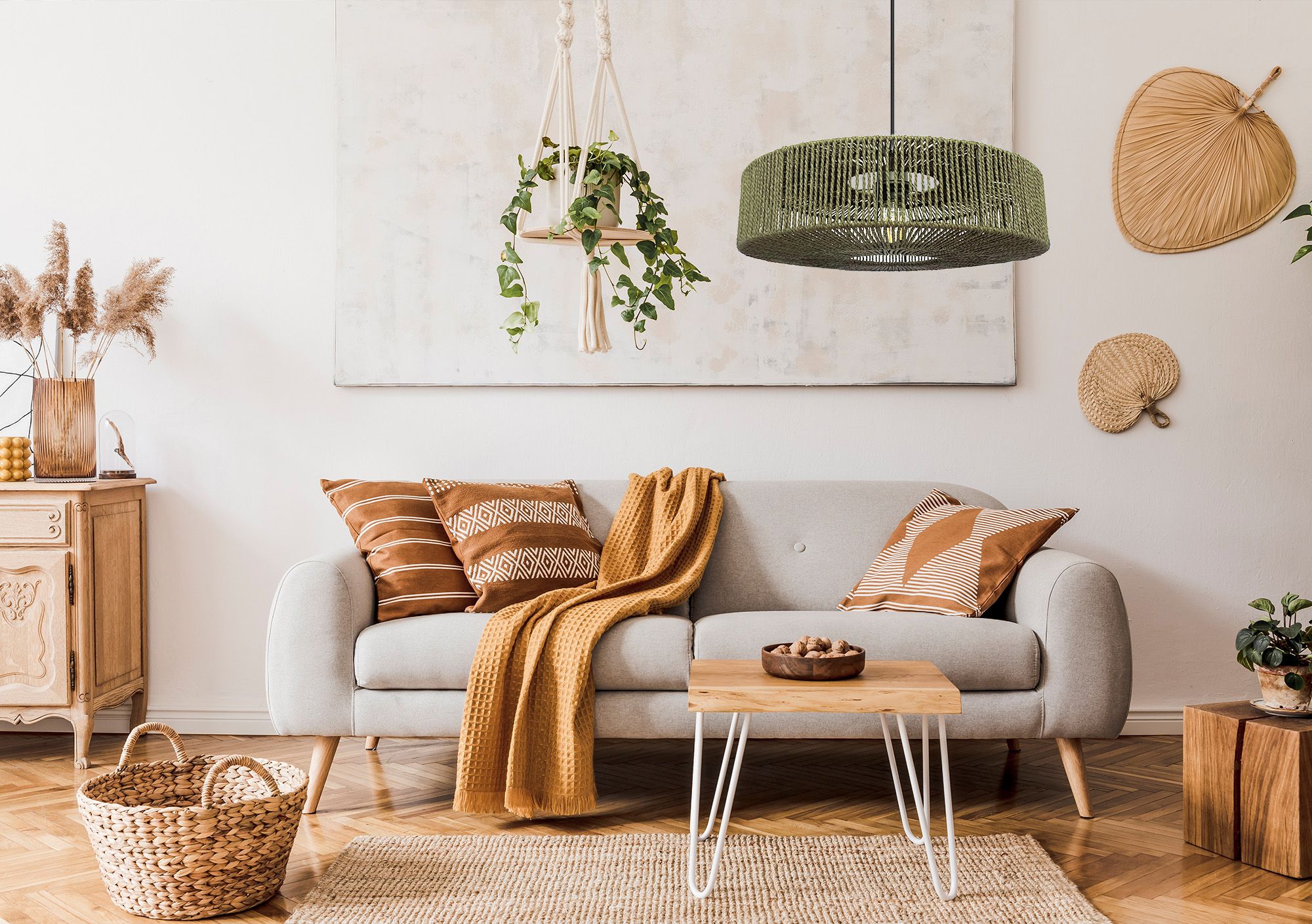 Lampa Wisząca Boho APP1296-1CP GREEN