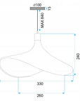 Lampa Wisząca Bambusowa APP1642-1CP 30cm  13