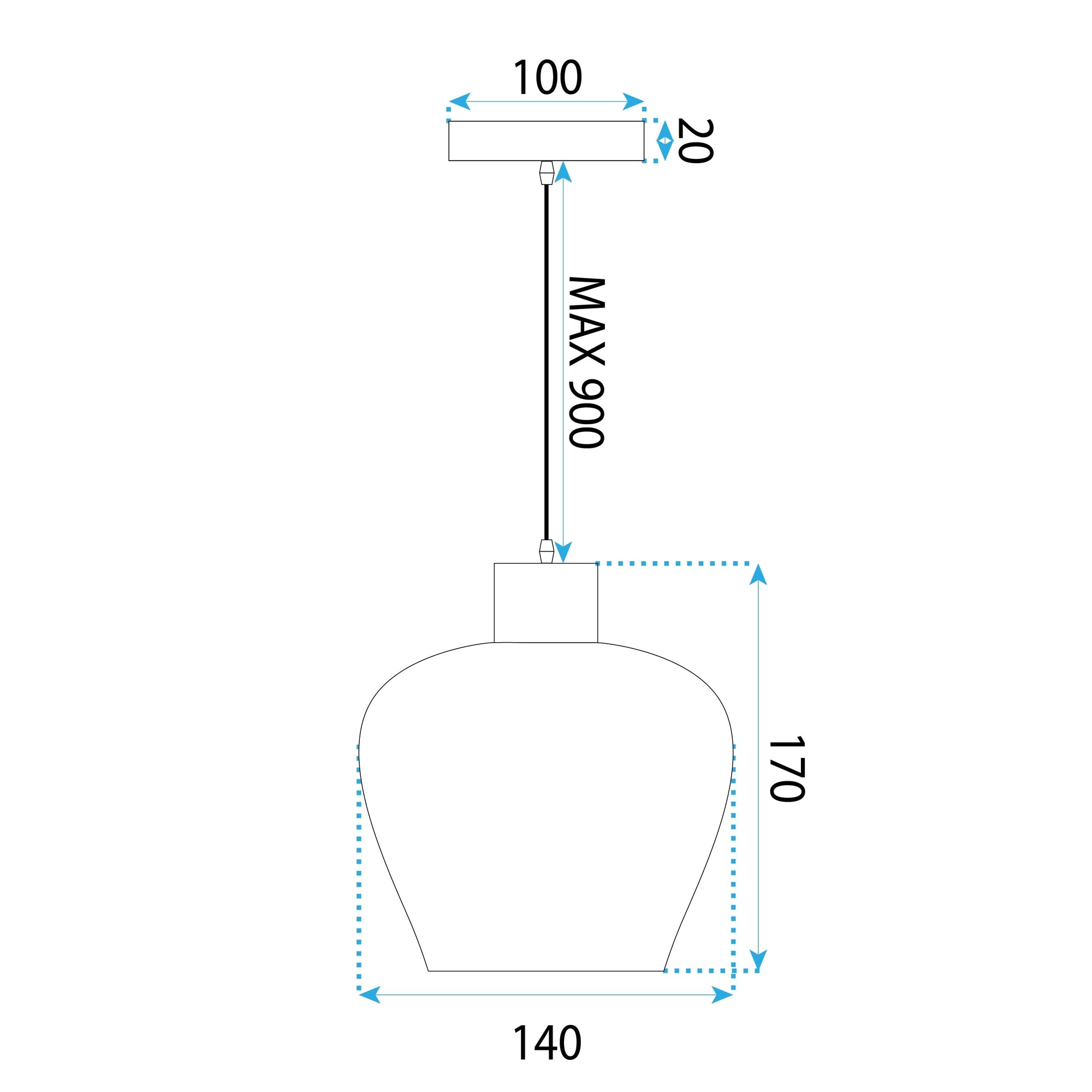 Lampa sufitowa boho APP1591-1CP  3