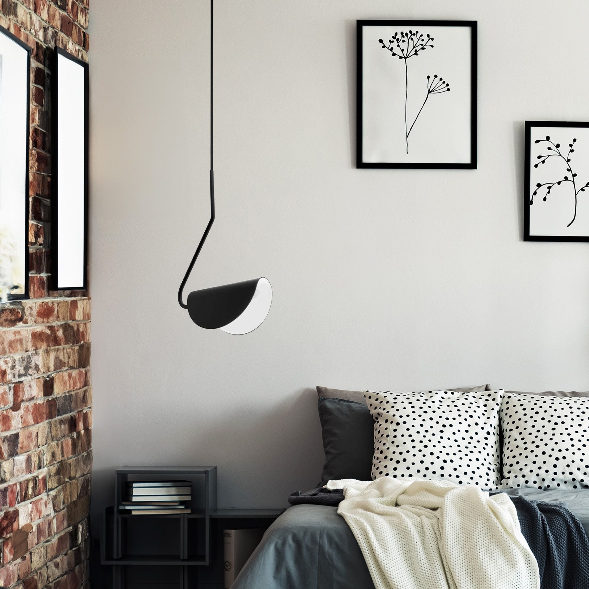LAMPA SUFITOWA WISZĄCA APP1263-1CP BLACK