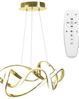 Lampa sufitowa nowoczesna LED + PILOT EVE APP821-CP  Złota