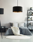 Lampa Wisząca  40cm APP620-1CP Czarna