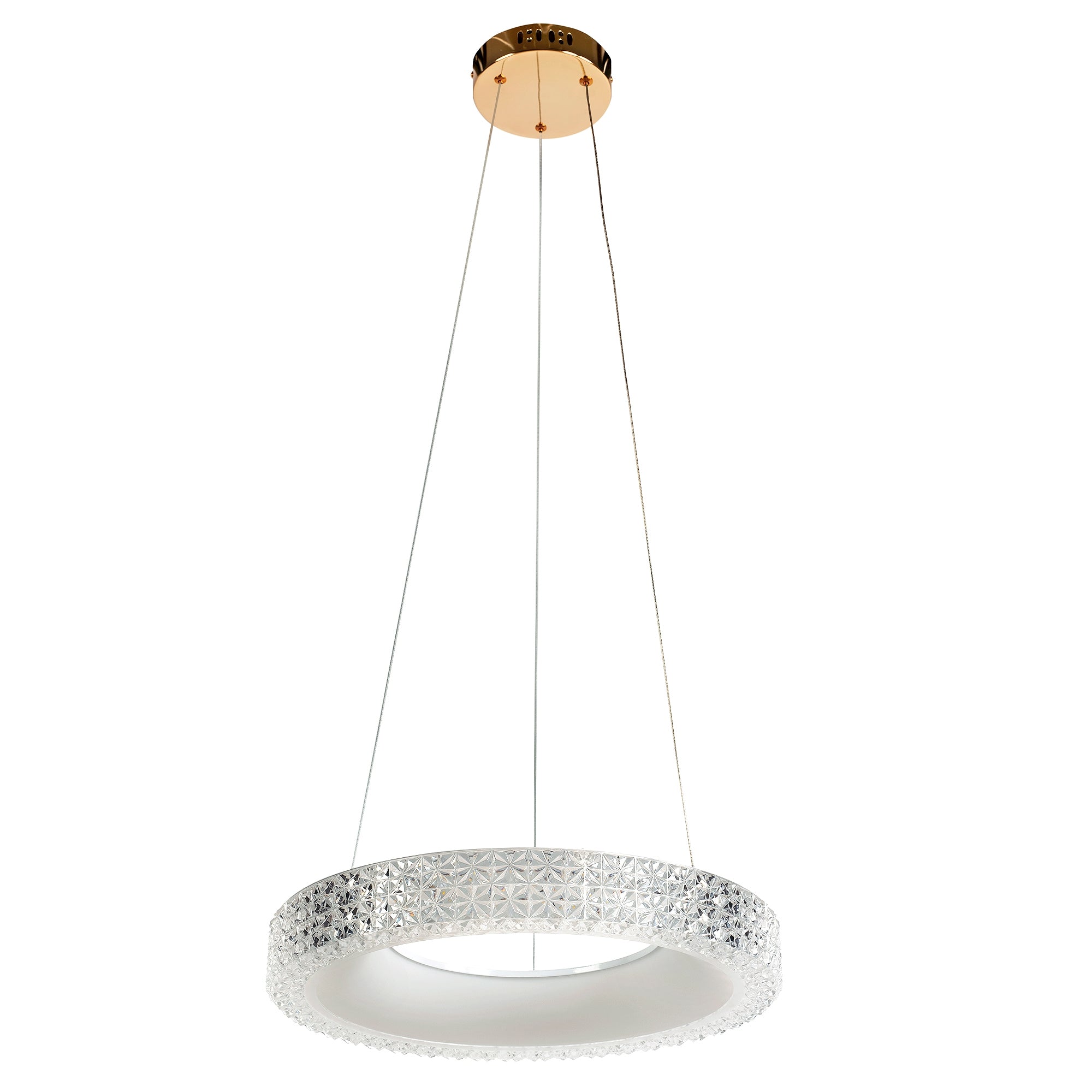 Lampa Wisząca Led Ms001-cp Różowe Złoto 40cm  7