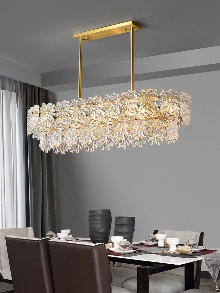 LAMPA KRYSZTAŁOWA WISZĄCA APP1198-4CP ZŁOTA