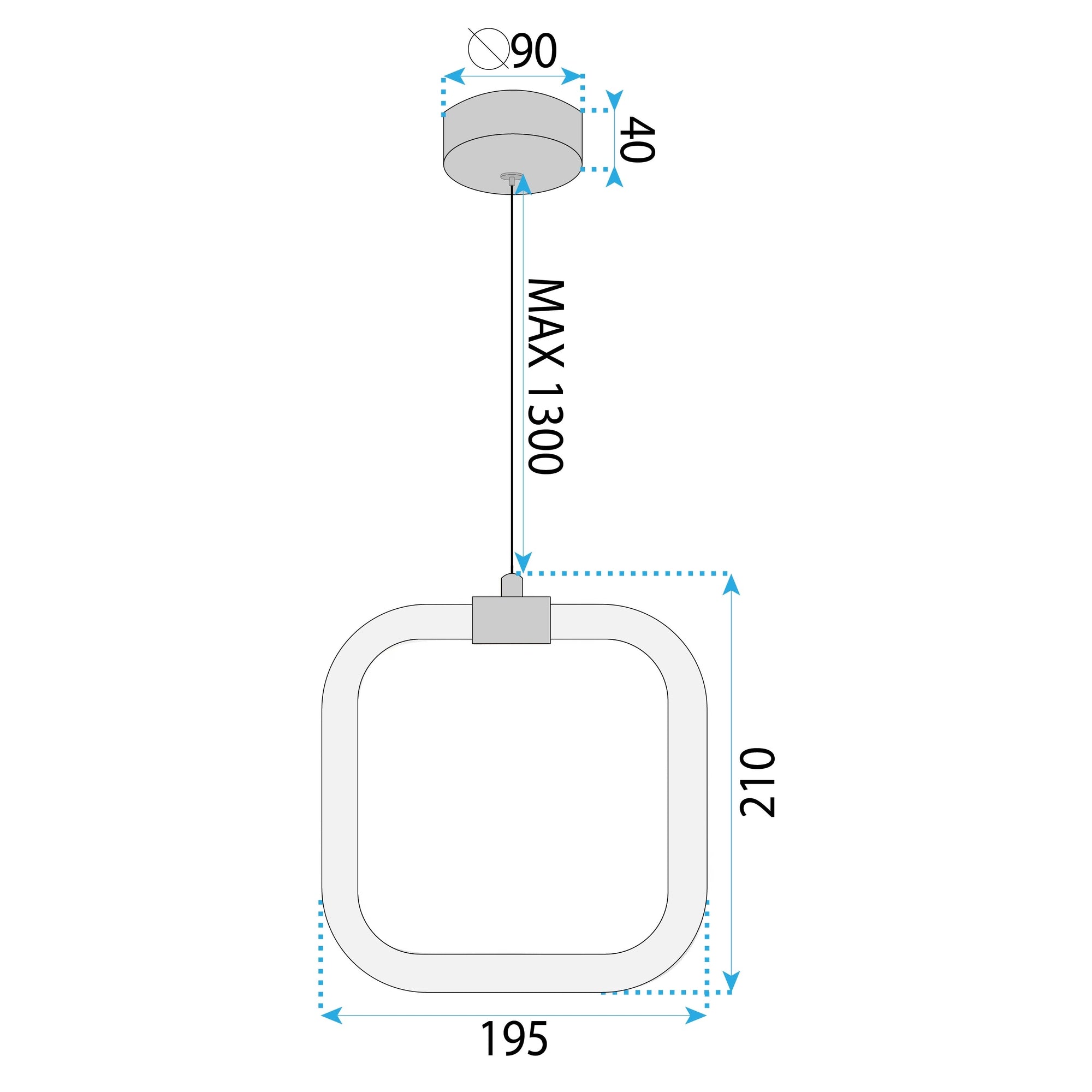 Lampa Sufitowa Wisząca Led Lhj056-cp1 Złota Szczotkowana  6