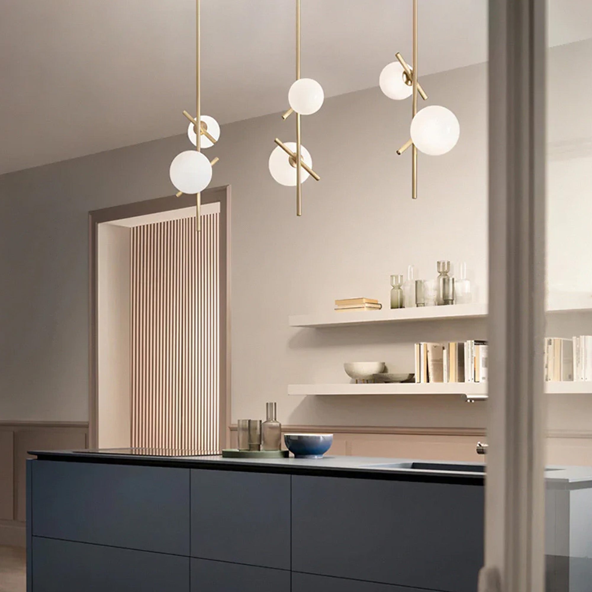 Lampa Sufitowa Wisząca Gold APP1666-2CP  2