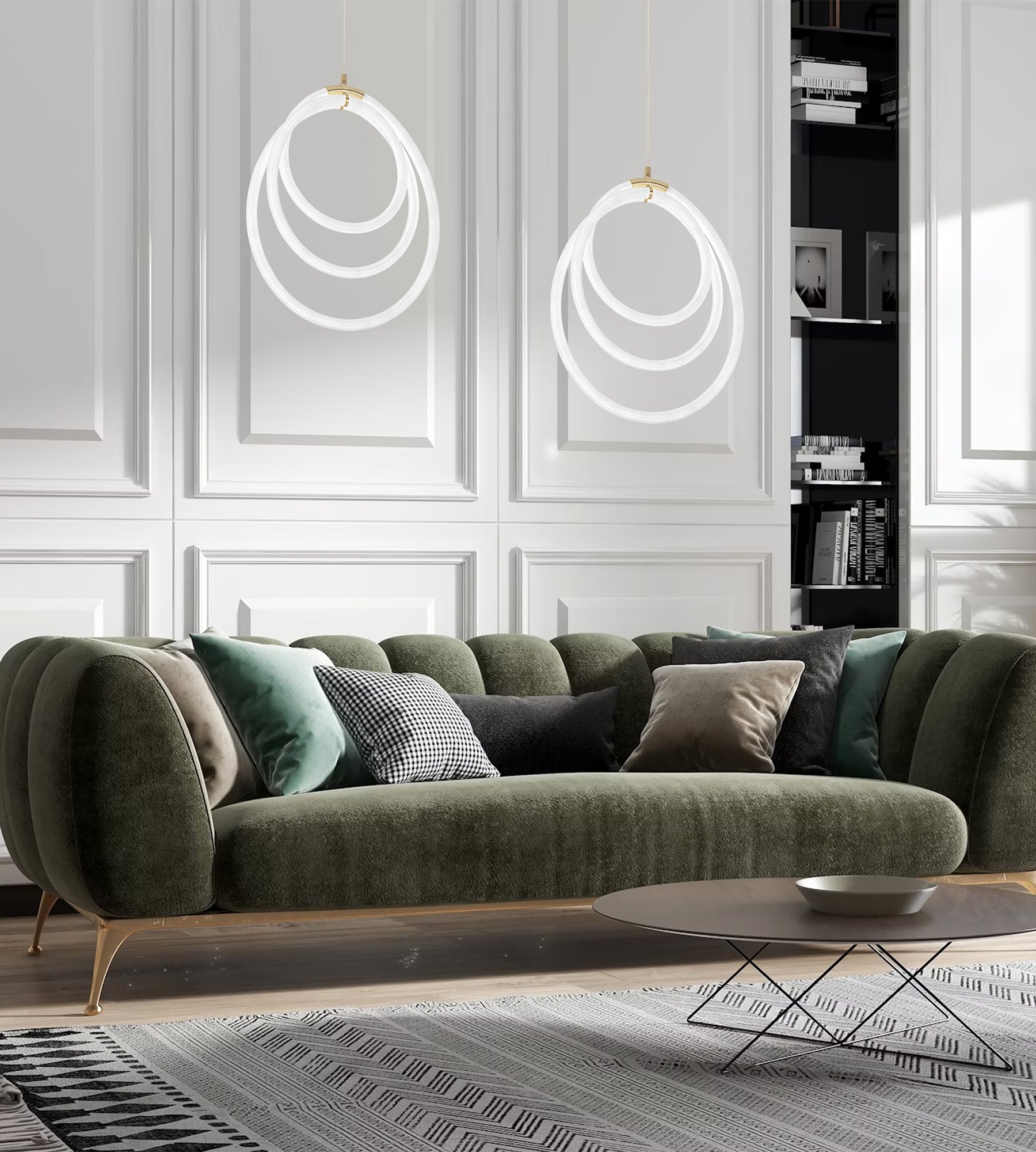 Lampa Wisząca Led G016-cp Złota  4