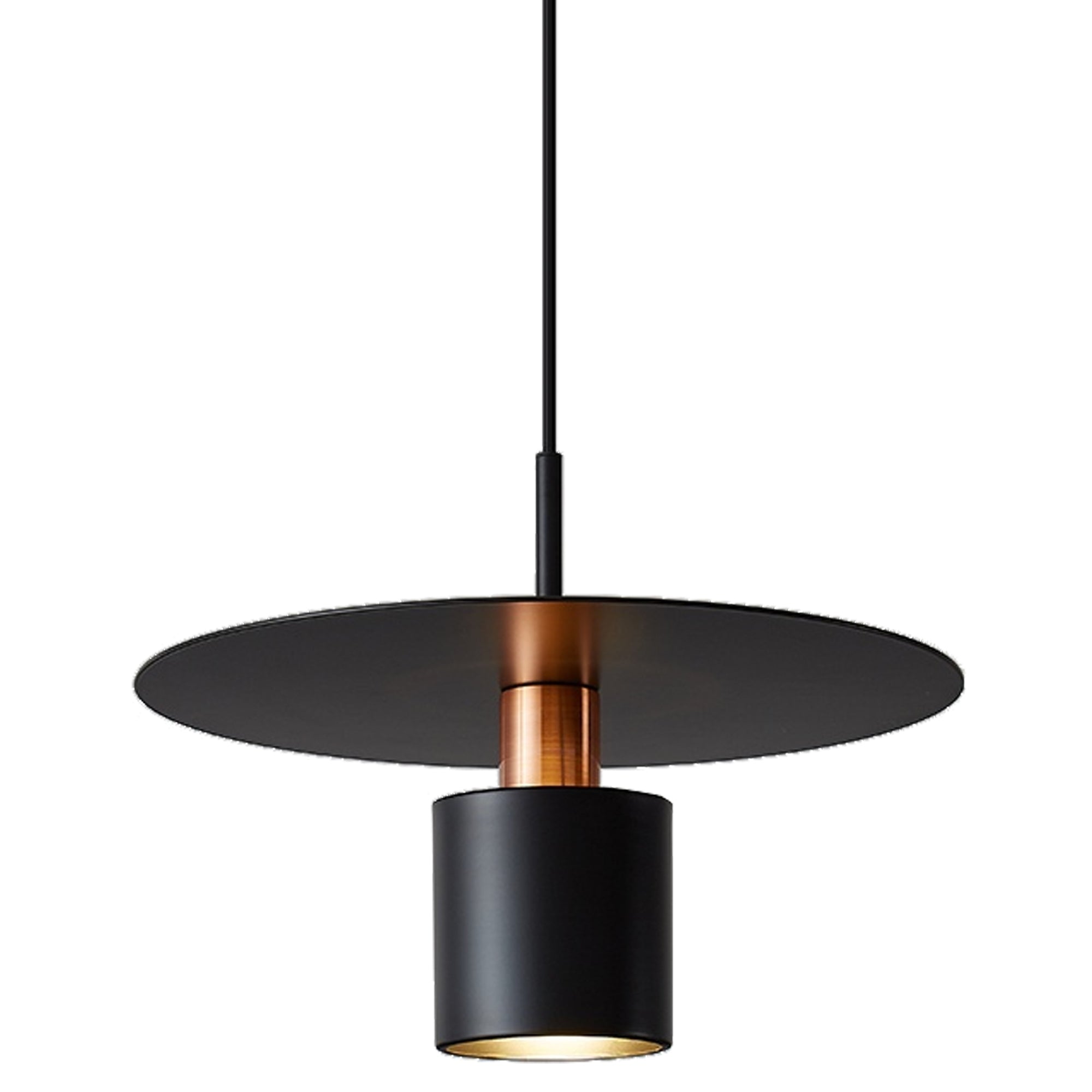 Lampa Wisząca APP1145-1CP Czarna Różowe Złoto  2