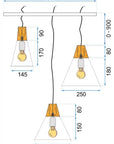 Lampa sufitowa SCANDI SET CP Biała