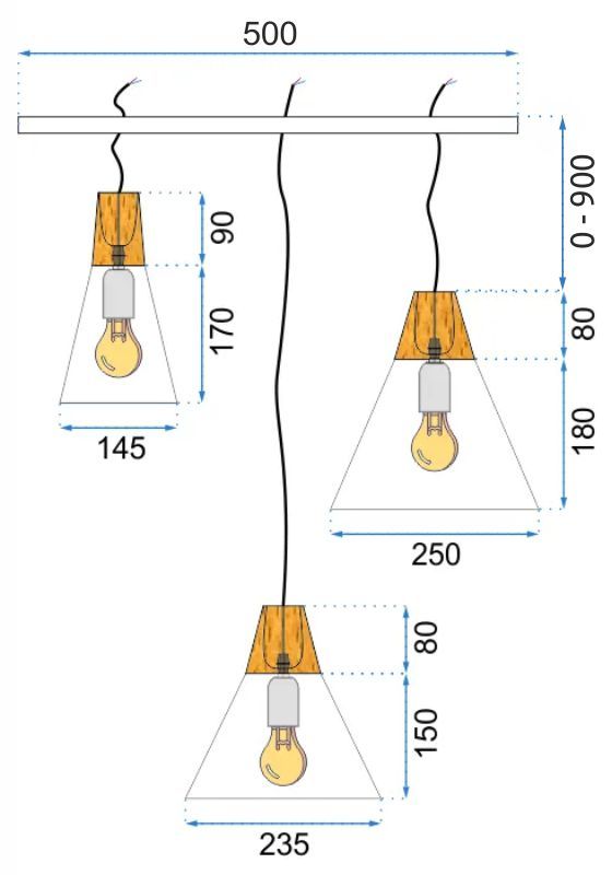 Lampa sufitowa SCANDI SET CP Biała