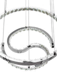 LAMPA KRYSZTAŁOWA WISZĄCA RING LED APP773-2CP
