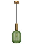 Lampa Sufitowa Wisząca Szklana APP459-1CP Zielona