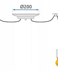 LAMPA APP682-10CP SPIDER ROPE  8