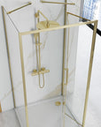 Kabina Prysznicowa Przyścienna Rapid Fold Gold 90x80