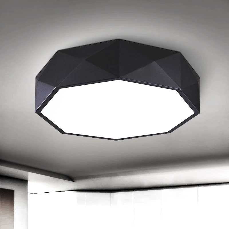 Lampa Plafon Diamond APP861-C 30 cm Czarna