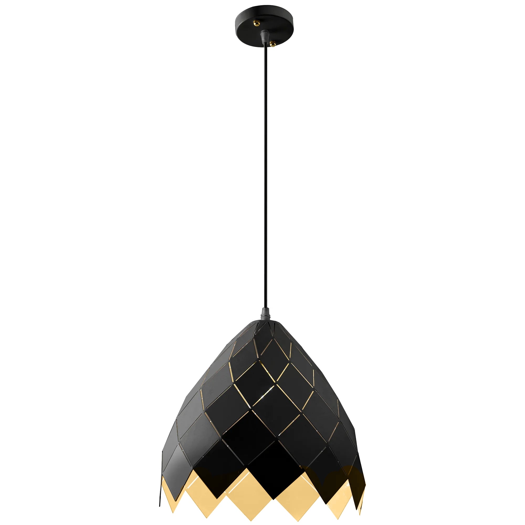 Lampa Sufitowa Wisząca Metalowa APP338-1CP Czarna  8