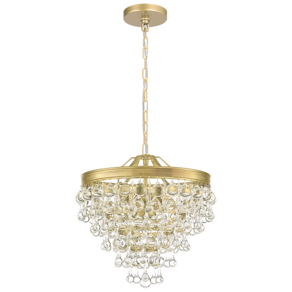 Lampa kryształowa wisząca APP1621-3CP Gold  6