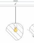 Lampa Sufitowa Wisząca Potrójna APP383-3CPR  6