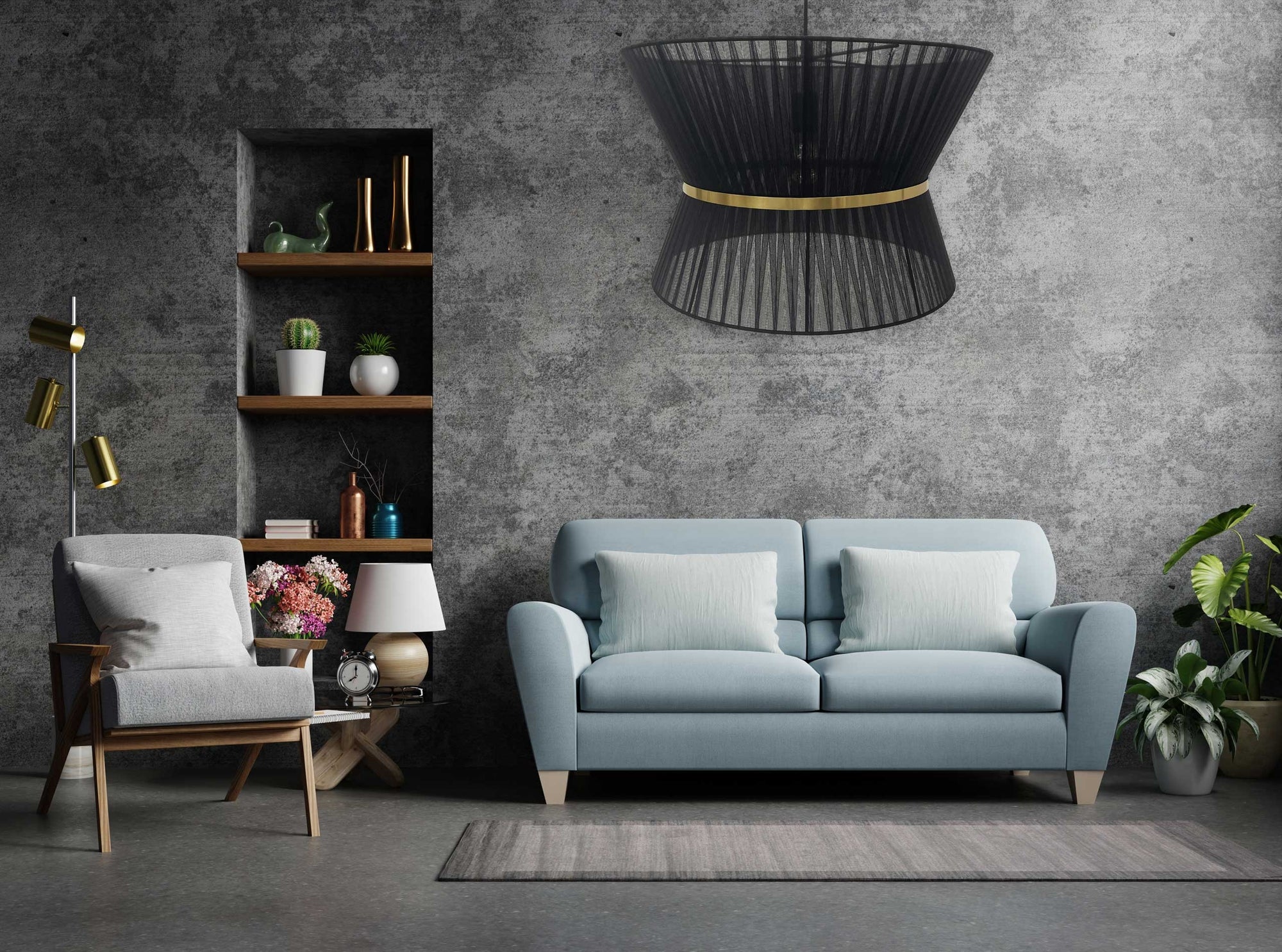 LAMPA SUFITOWA WISZĄCA APP1503-1CP BLACK  3