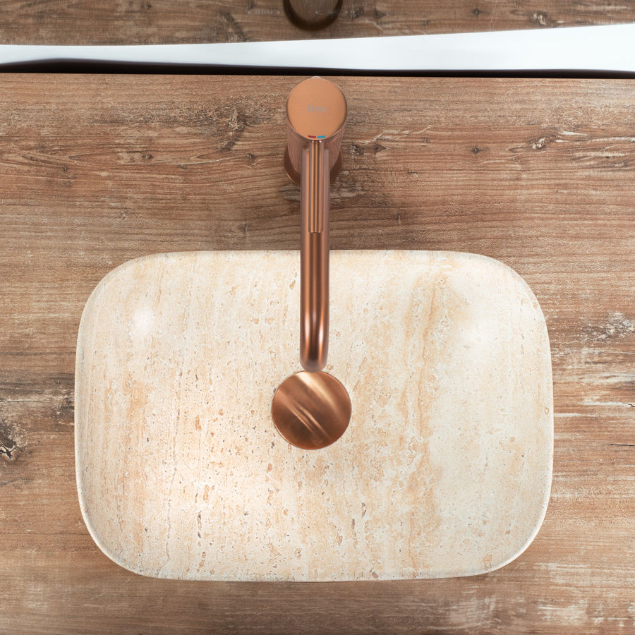 UMYWALKA NABLATOWA BELINDA MINI TRAVERTINE MATT  3