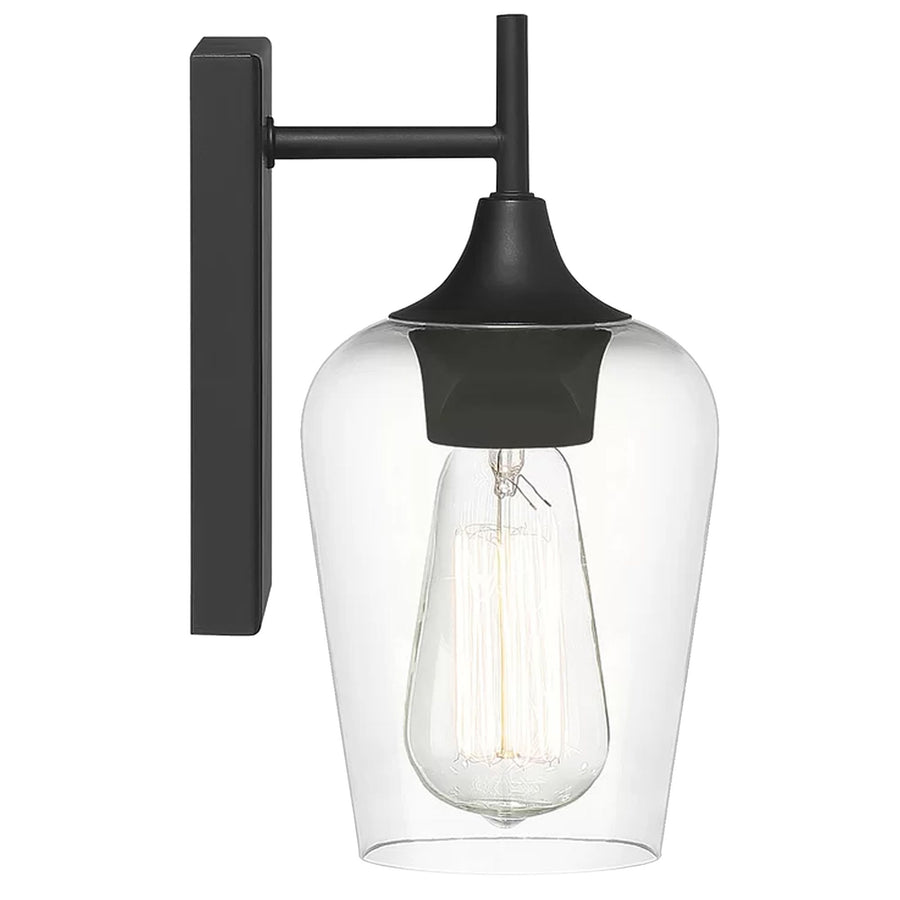 LAMPA ŚCIENNA KINKIET APP1233-1W Czarna