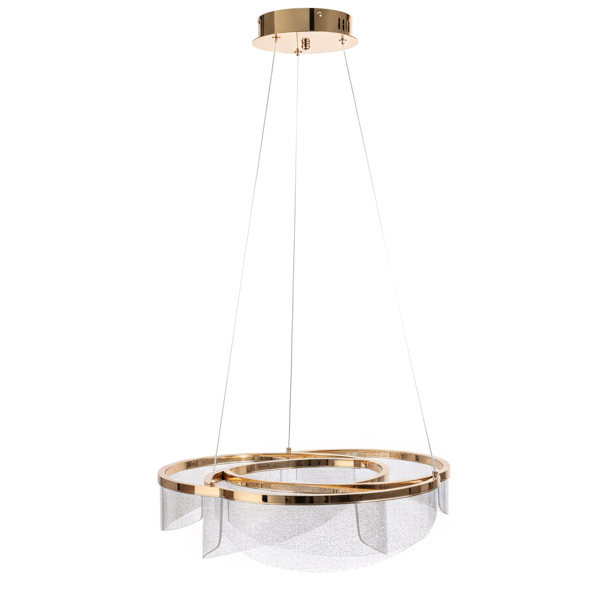 Lampa Sufitowa Wisząca Led G138-cp 50cm Złota  8