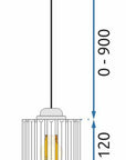 Lampa Sufitowa Kryształ APP508-1CP Srebrna