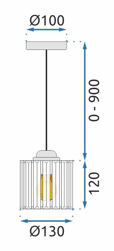 Lampa Sufitowa Kryształ APP508-1CP Srebrna