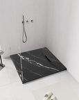 Brodzik prysznicowy Bazalt CARRARA BLACK 90x90