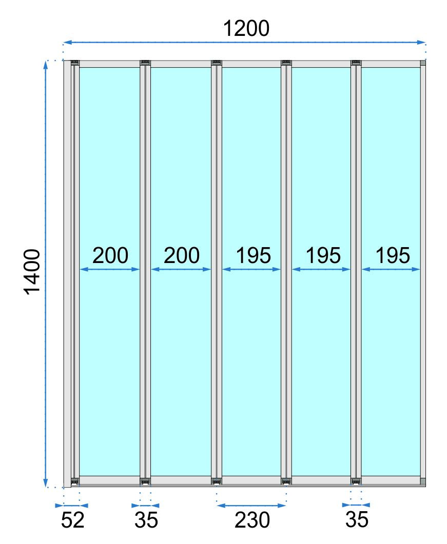 Parawan wannowy Rea Idea 120