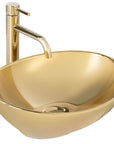 Umywalka nablatowa Rea Sofia Gold
