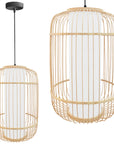 Lampa Wisząca Bambusowa APP1626-1CP  1